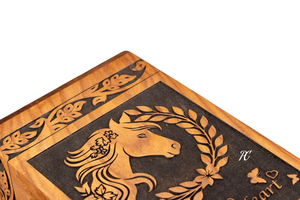 Handcrafted Rosewood Horse Urn Tree of Life Cremation Memorial <b>Keepsake</b> Decorative Cremation Urn <b>for</b> <b>Ashes</b> - Product Image 4