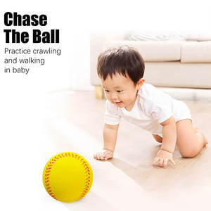 Balle de baseball d'entraînement de lancer 23g avec logo personnalisé balle anti-stress en forme de baseball de couleur balle en mousse de PU vente en gros - Product Image 2