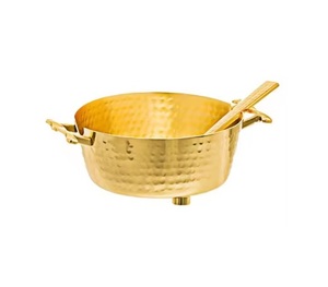 Bol à fruits en métal durable, designs élégants faits à la main, plaqué cuivre, forme personnalisée, bol à chocolat, 30 cm, 0,4 kg, pour mariage et fêtes - Product Image 2