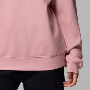 Sweat-shirt à col rond uni surdimensionné pour femmes, pour les acheteurs en gros, prix avantageux, coupe confortable pour l'hiver, avec logo personnalisé - Product Image 4