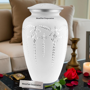 ขี้เถ้าเถ้ากระดูกโลหะของมนุษย์เพื่อเป็นที่ระลึกสำหรับคนที่คุณรักขี้เถ้าโกศสำหรับผู้ใหญ่ขวดโหลตกแต่งงานศพ - Product Image 6