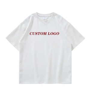 100% coton de qualité supérieure 220gsm T-shirt imprimé LOGO personnalisé T-shirts unis vierges pour hommes T-shirt en gros meilleur tissu - Product Image 1