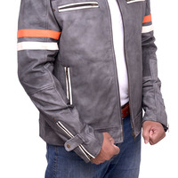 Nouvelle arrivée de veste de motard classique design de mode personnalisée 2025 veste en cuir pour hommes élégants vestes en cuir de moto personnalisées