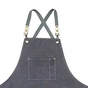 Apron with Cross Back Straps and Pockets High Quality Durable Barbers Apron - Product Image 2