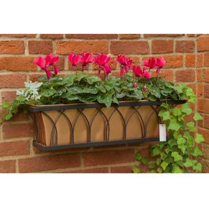 Decoración de pared plantas flor cubo exterior hogar decorativo montaje en pared maceta decorativa Metal respetuoso con el medio ambiente macetas decoración de césped - Product Image 1