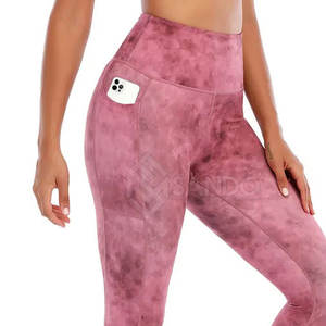 Legging teñido de corbata de alta calidad para mujer, mallas sin costuras para Fitness para mujer, mallas teñidas de corbata para mujer, mallas de Yoga con cintura elástica - Product Image 6