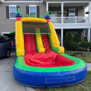 Tobogán Acuático Inflable Comercial <span class=keywords><strong>de</strong></span> Doble Carril con Piscina, Tobogán Acuático Grande para Exteriores, <span class=keywords><strong>Alquiler</strong></span> para Fiestas <span class=keywords><strong>de</strong></span> <span class=keywords><strong>Verano</strong></span> en el Patio Trasero - Product Image 2