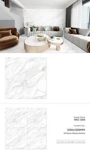 Mejor precio y calidad Gran formato 1200x1200mm Azulejos de losa de porcelana Premium Aspecto de mármol Pared y piso Exportación - Product Image 5