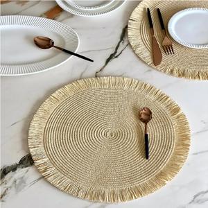 Napperon en rotin dernier modèle Décoration de bureau Tapis de table durables pour cuisine Dîner Napperons de meilleure qualité à faible coût - Product Image 6