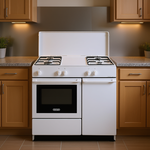 Cocina de Gas de 4 Quemadores con Horno Blanco SGW 854NM, 86x50x85cm - Product Image 3