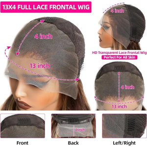 Body Wave 13"x6" Lace Front <b>Wigs</b> Russian Virgin Human Hair Pre-Bonded Machine Double Weft [Removable Elastic <b>Band</b>] - Product Image 5