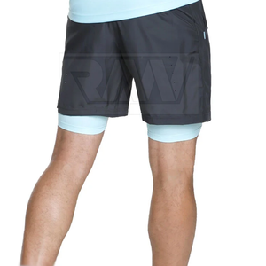 Latest Design Cotton Made <b>Men</b> Gym <b>Shorts</b> For Adult Size Pakistan Manufacture <b>Men</b> Gym <b>Shorts</b> - Product Image 3