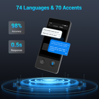 Traducteur vocal multilingue en ligne de haute qualité Smart W12 Portable en temps réel Ai traducteur de parole Machine de traduction