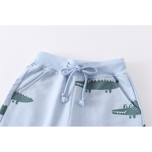 2024 nouveaux enfants été dessin animé impression coton éponge garçons et filles shorts décontractés en gros - Product Image 3