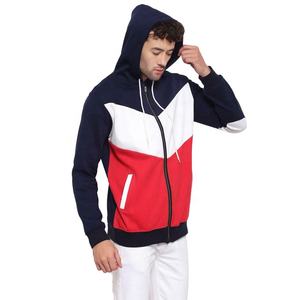 Nouveau design, sweat à capuche pour homme multicolores avec fermeture éclair, poignets élastiques et deux poches latérales, vêtement d'hiver pour homme FTI-MH-001 - Product Image 3