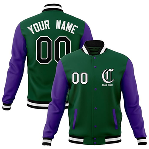 Chaqueta de béisbol universitaria personalizada de tendencia de alta calidad, Cazadora bomber dividida, ropa de invierno ligera Letterman 3D para adultos y jóvenes - Product Image 1