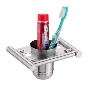 Recién llegado, soporte de acero para cepillo de dientes montado en la pared, soporte para pasta de dientes, soporte para limpiador Facial para uso doméstico en Hotel - Product Image 4