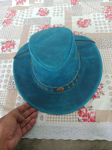 Sombreros de vaquero unisex en cuero genuino Accesorios de moda personalizables para adultos para escenas al aire libre-Venta al por mayor - Product Image 4