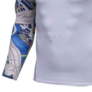 Meilleure qualité plaine à manches longues Rush Guard pour hommes respirant Rash Guard élégant MMA Rash Guard - Product Image 5