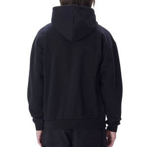 Sudadera con capucha extragrande con estampado bordado liso teñido para hombre, ropa de calle de moda, Jersey de algodón, estilo juvenil - Product Image 2