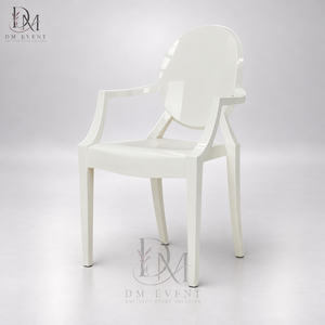 Sillón Moderno de Resina Blanca, Moldeado en una Sola Pieza, para Bodas, Eventos y Banquetes, Proveedor Mayorista Comercial - Product Image 4