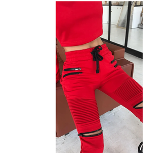 Ensemble de survêtement deux pièces décontracté pour femme, uni, vierge, nouveau design 2026, lavage acide, personnalisable OEM, vente en gros - Product Image 4