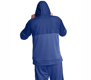 Haute qualité 350GSM survêtement en coton polyester lourd Baggy pull à capuche zippé fermeture éclair personnalisé sweats à capuche pour hommes - Product Image 3