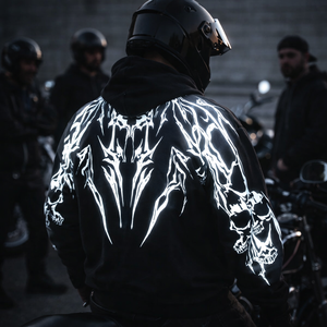 Motorcycle Armor Hoodie CE Approved Winter Removable <b>Protector</b> Breathable Quick Dry Unisex Racing Wear Reflective Printing 160g - Product Image 1