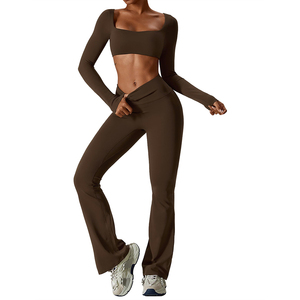 Ropa deportiva de entrenamiento de gimnasio para mujer, conjuntos de Yoga para mujer, conjuntos de Yoga de estilo de vida activo, ropa deportiva para mujer, conjuntos de entrenamiento para gimnasio - Product Image 1