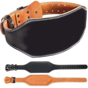 Ceinture de musculation en cuir de vachette durable et confortable pour l'entraînement sportif et la protection lombaire - Product Image 1
