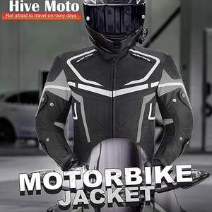 Chaquetas de Motocicleta de Verano para Hombre, Resistentes al Viento, de Poliéster y Algodón - Product Image 5