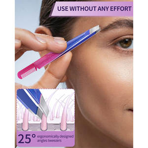 Set 9 Flower Pattern Precision Anti-Static Stainless Steel Eyelash Eyebrow Tweezers <b>Nail</b> Clipper Facial Ingrown Steel Case 2026 - Product Image 6