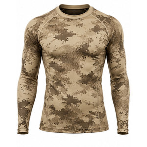 T-shirt de compression athlétique à manches longues pour homme, personnalisable par sublimation, pour la gym, le fitness, la course et l'entraînement. - Product Image 1