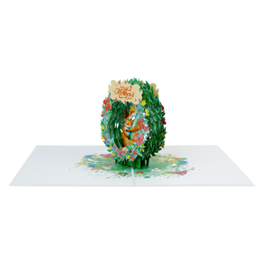 กระดาษ3D งานฝีมือการ์ดป๊อปอัพสำหรับแม่และลูกวัวลายสัตว์สุดพิเศษการ์ดของขวัญสักหลาดอวยพรสำหรับคุณแม่ - Product Image 5