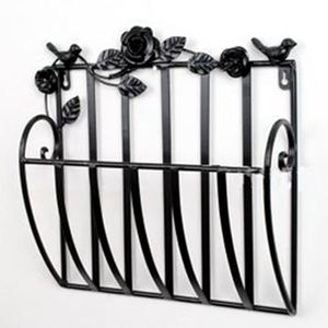 Organizador de Revistas de Escritorio de Metal con Acabado Negro Estilo Real, Organizador de Archivos y Libros para Mesa, Decoración de Sala de Estar u Oficina - Product Image 6