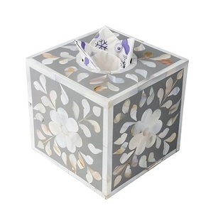 Caja de Servilletas con Incrustaciones de Hueso, Hecha a Mano, con Forma Personalizada, Elegante Accesorio Decorativo para Mesas de Comedor y Hoteles - Product Image 2