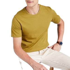 T-shirts pour hommes à séchage rapide, manches courtes, col rond, logo personnalisé, vêtements de sport en gros, 100% coton respirant, coupe classique, vêtements de sport - Product Image 3