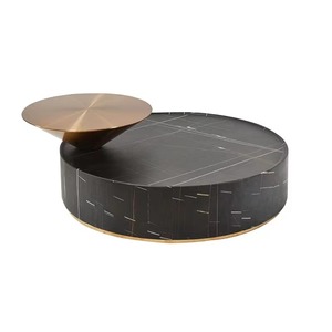 Belle table fantastique luxueuse en marbre et en métal pour un intérieur élégant polyvalent à bas prix - Product Image 3