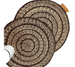Braided Cotton <b>Placemat</b> 40 cm Eco Friendly Dining Table Mat Handmade Round or <b>Square</b> Tableware Wholesale Bulk - Product Image 1