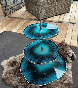 <b>RESIN</b> RELATED DISPLAY HANDMADE DIY 3 Tier Round Shape Fruit Tray Epoxy <b>Mold</b> Tea Tray Table <b>Silicone</b> <b>Mold</b> for <b>Resin</b> - Product Image 4