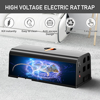 Piège à souris électrique à haute tension, choc électrique, piège à rongeurs, lutte antiparasitaire rapide et efficace pour la maison, la cuisine, l'entrepôt