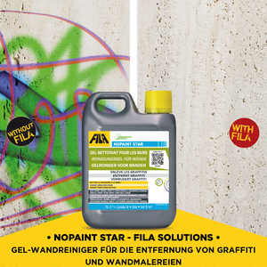 FILA Solutions NOPAINT STAR Removedor de Grafitis para Paredes, Gel Líquido de Limpieza Profunda, Removedor de Pintura a Base de Agua, Viscoso, Rápido, 1L - Product Image 5