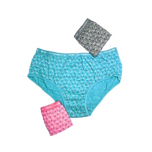 Newly Designed Pure Cotton Printed <b>Panties</b> for Women/Girls Solid Color 25mm Outer Elastic Everyday Knitted Custom Logo Spandex - Product Image 6