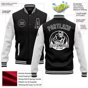 Chaqueta de primavera y otoño para hombre, chaquetas universitarias de béisbol informales holgadas para adolescentes, chaqueta de bombardero Varsity personalizada - Product Image 1