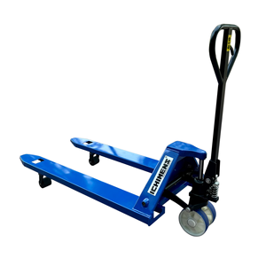 Transpalette à main hydraulique de haute qualité 680x1220mm, capacité de 2.5 tonnes, roue simple en nylon PU, certificat EUR1 et CE inclus - Product Image 2