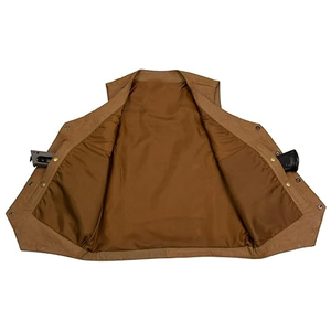 Chaleco de Motociclista para Hombre, Talla Grande, Spandex/Nylon, Cuello Redondo, Estilo Occidental, Casual, Invierno, Cierre de Cremallera, Novedad 2024 - Product Image 3