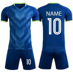 Maillots de football personnalisés Impression par transfert thermique 100% polyester Séchage rapide Respirant Nom d'équipe personnalisé Manches courtes pour adultes - Product Image 5