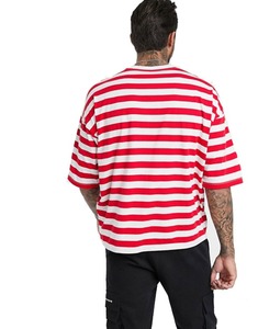 เสื้อยืดผ้าฝ้ายออร์แกนิก100% 240ก. ปักโลโก้ของผู้ชายทรงโอเวอร์ไซส์ - Product Image 6