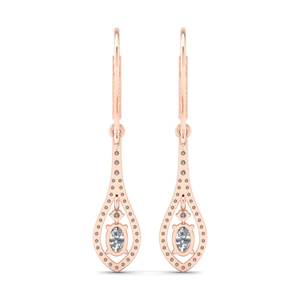 REYES Hot Sale 925 Sterling Silver Oval Cut 1.3 Carat CVD Lab Grown <b>Diamond</b> <b>Dangle</b> Drop <b>Earrings</b> For Women Fine Jewelry - Product Image 4