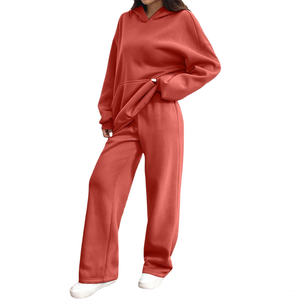 Survêtements surdimensionnés pour femmes avec logo personnalisé, style tendance, matière de haute qualité, taille plus, épaules tombantes - Product Image 6